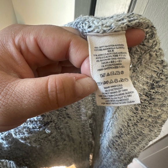 Free People Gray Crew Neck Sweater Cozy Knit - Picture 4 of 4